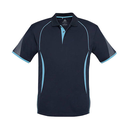 Shirt Polo Kids S/S Polyester Biz Cool Razor Navy/ Sky 5 Biz 504383 P405KS-NAV/SKY-5