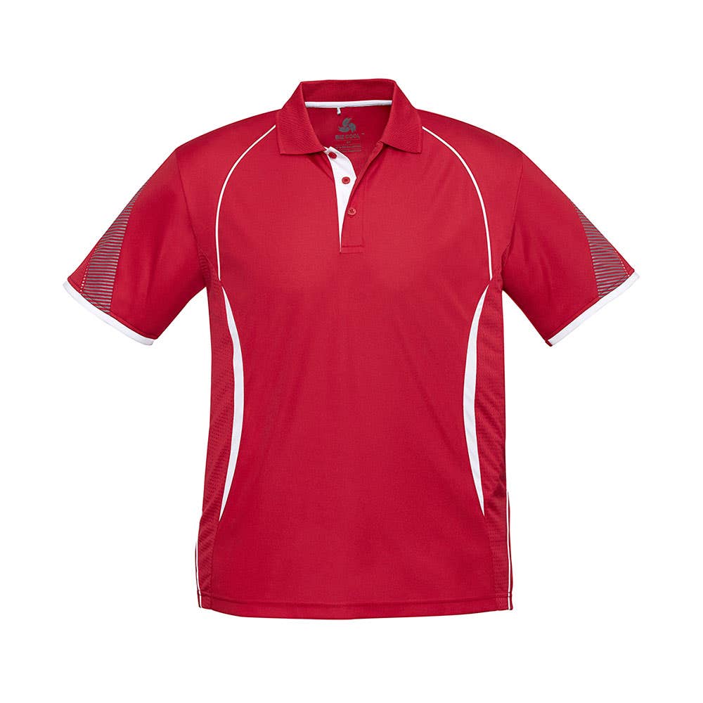 Shirt Polo Kids S/S Polyester Biz Cool Razor Red / White 14 Biz 451579 P405KS-RED/WHITE-14