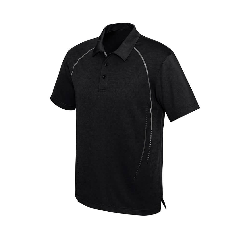 Cyber Mens Polo Black/Silver - L 36018121 P604MS-BLK/SLV-L