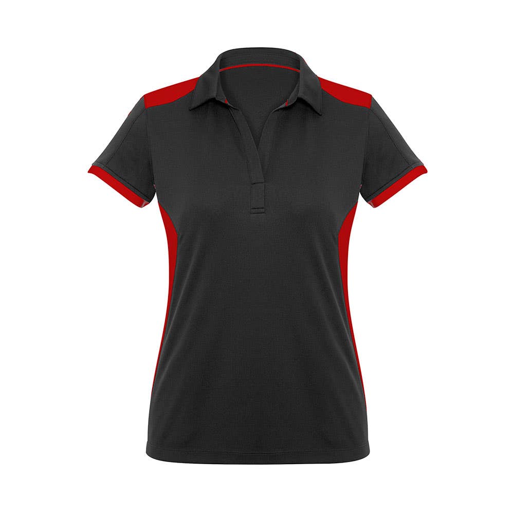 Rival Ladies Polo Black/Red - 10 465520 P705LS-BLK/RED-10