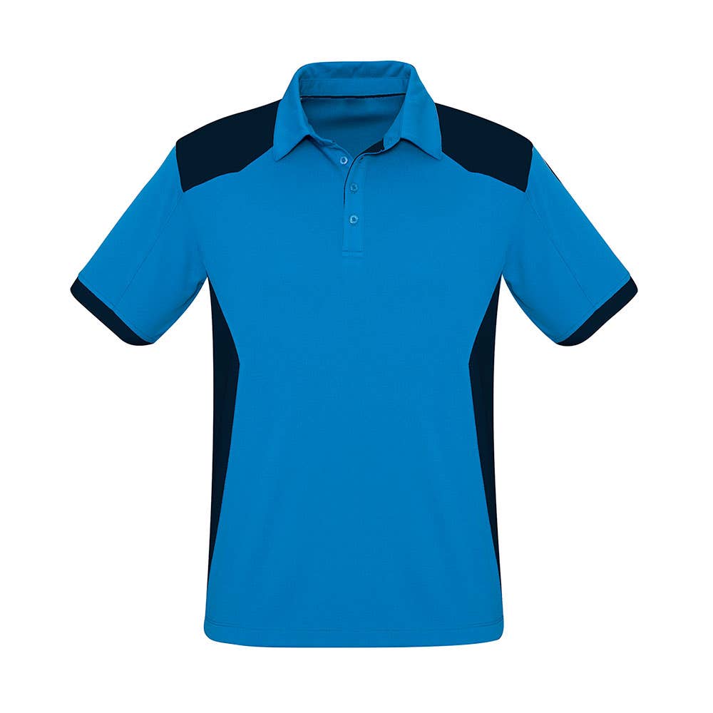Shirt Polo S/S Micro Poly Biz Cool Rival Cyan/Navy 2XL_459424_P705MS-CYAN/NAVY-2XL