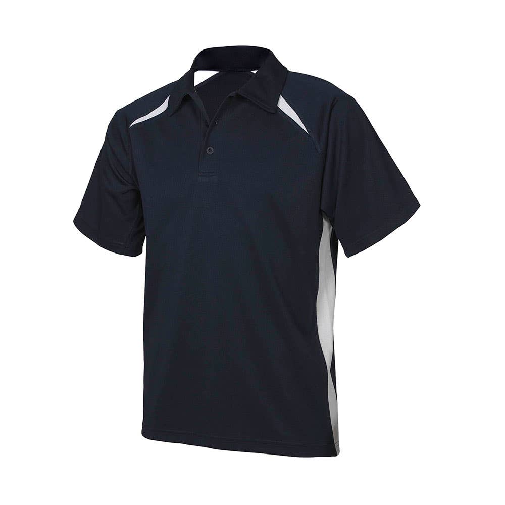Shirt Polo Short Sleeve Polyester 160gsm Navy/White 2XL Biz 60015693 P7700-NAV/WHT-2XL
