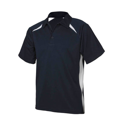 Shirt Polo Short Sleeve Polyester 160gsm Navy/White 2XL Biz 60015693 P7700-NAV/WHT-2XL