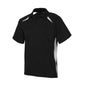 Shirt Polo Kids S/S Polyester Biz Cool Splice Black/White 4 Biz 445895 P7700B-BLK/WHITE-4