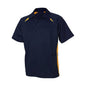 Shirt Polo Kids S/S Polyester Biz Cool Splice Navy/Gold 14 Biz 90011965 P7700B-NAV/GLD-14