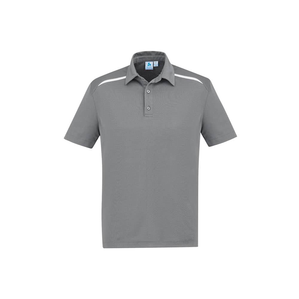 P901MS Sonar S/S Panel Polo Shirt Silver/White 5XL_40036425_P901MS-S/W-5XL