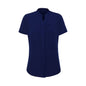 Juliette Womens Plain Short Sleeve Blouse Navy 10 RB977LS Biz 534989 RB977LS-NAV-10