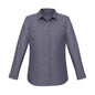 Womens Shirt Navy Chambray Size 10 Long Sleeve 489836 RS968LL-10-navychambray
