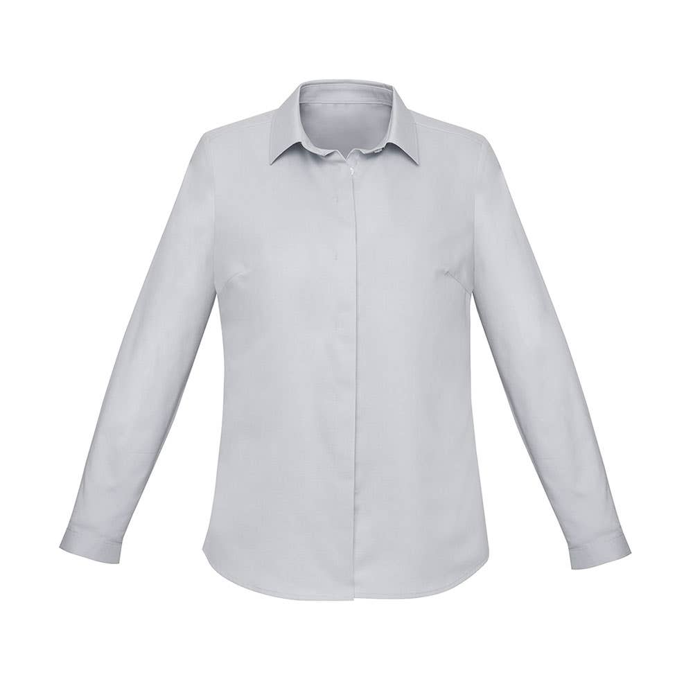 RS968LL Women's Charlie L/S Shirt Silver 10 40036503 RS968LL-SLV-10