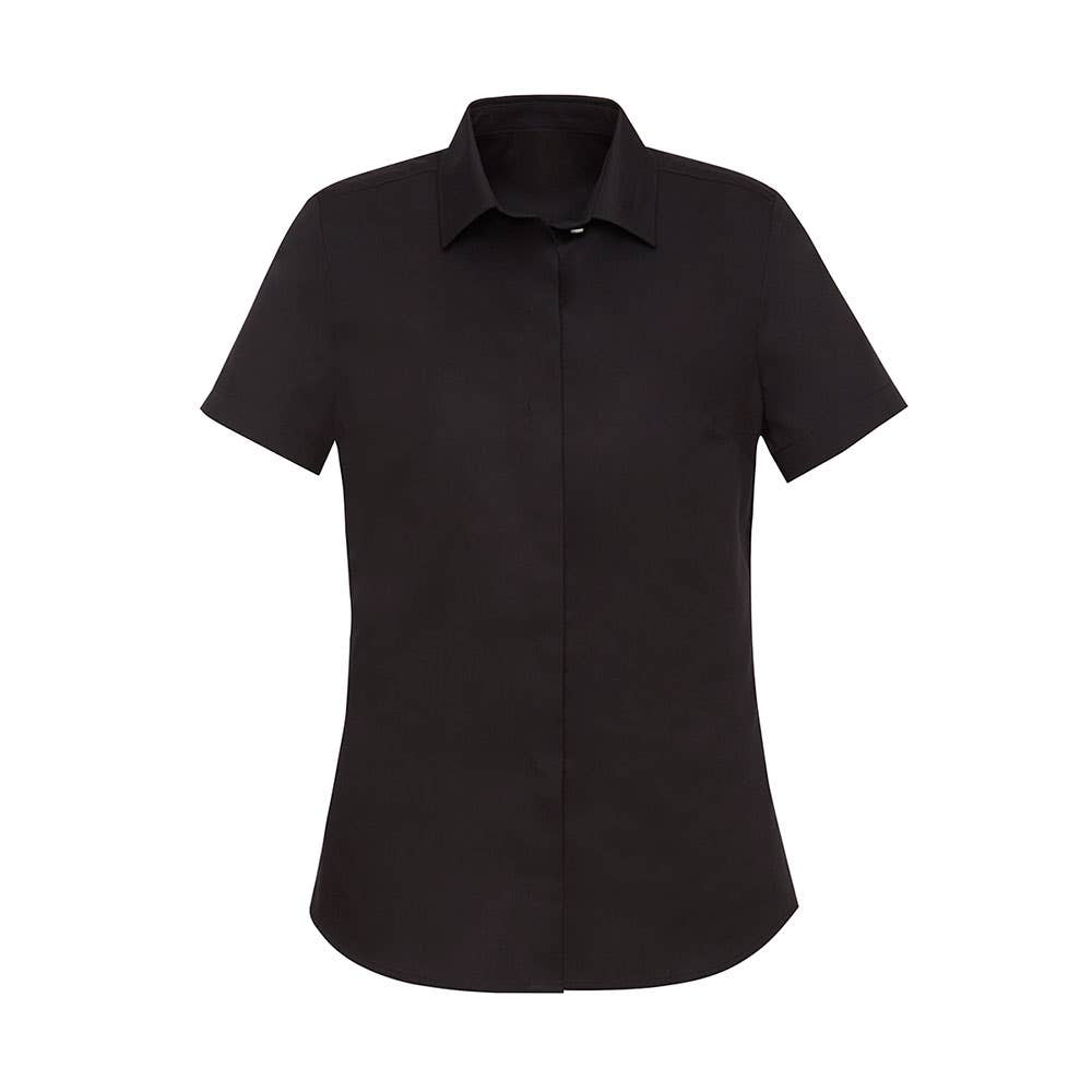 Womens Black Size 12 Charlie Short Sleeve Shirt 523704 RS968LS-BLK-12