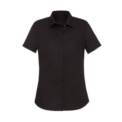 Womens Black Size 12 Charlie Short Sleeve Shirt 523704 RS968LS-BLK-12