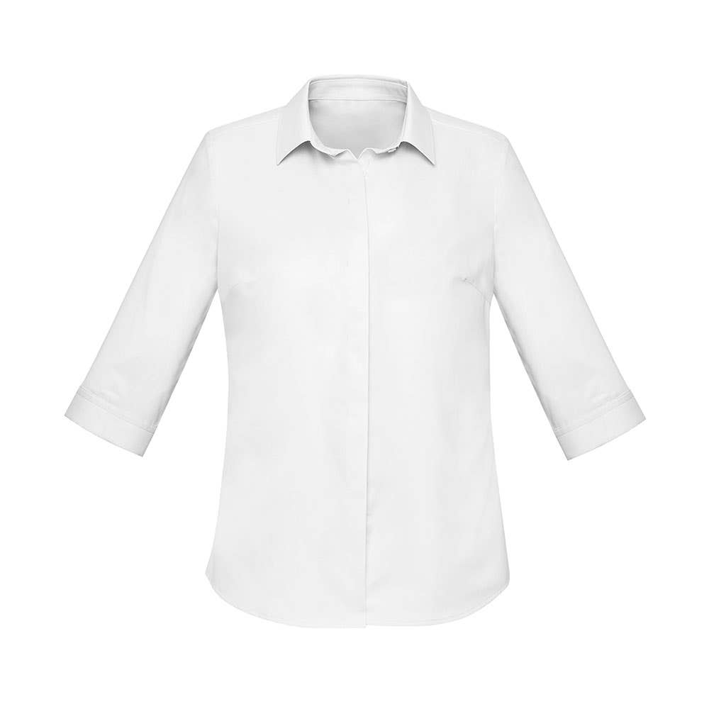 Womens Shirt Charlie 3/4 Sleeve White Size 10 531181 RS968LT-WHT-10