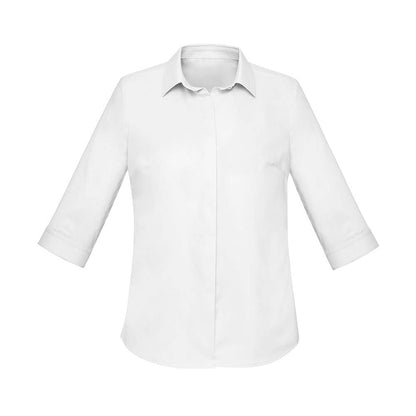 Womens Shirt Charlie 3/4 Sleeve White Size 10 531181 RS968LT-WHT-10