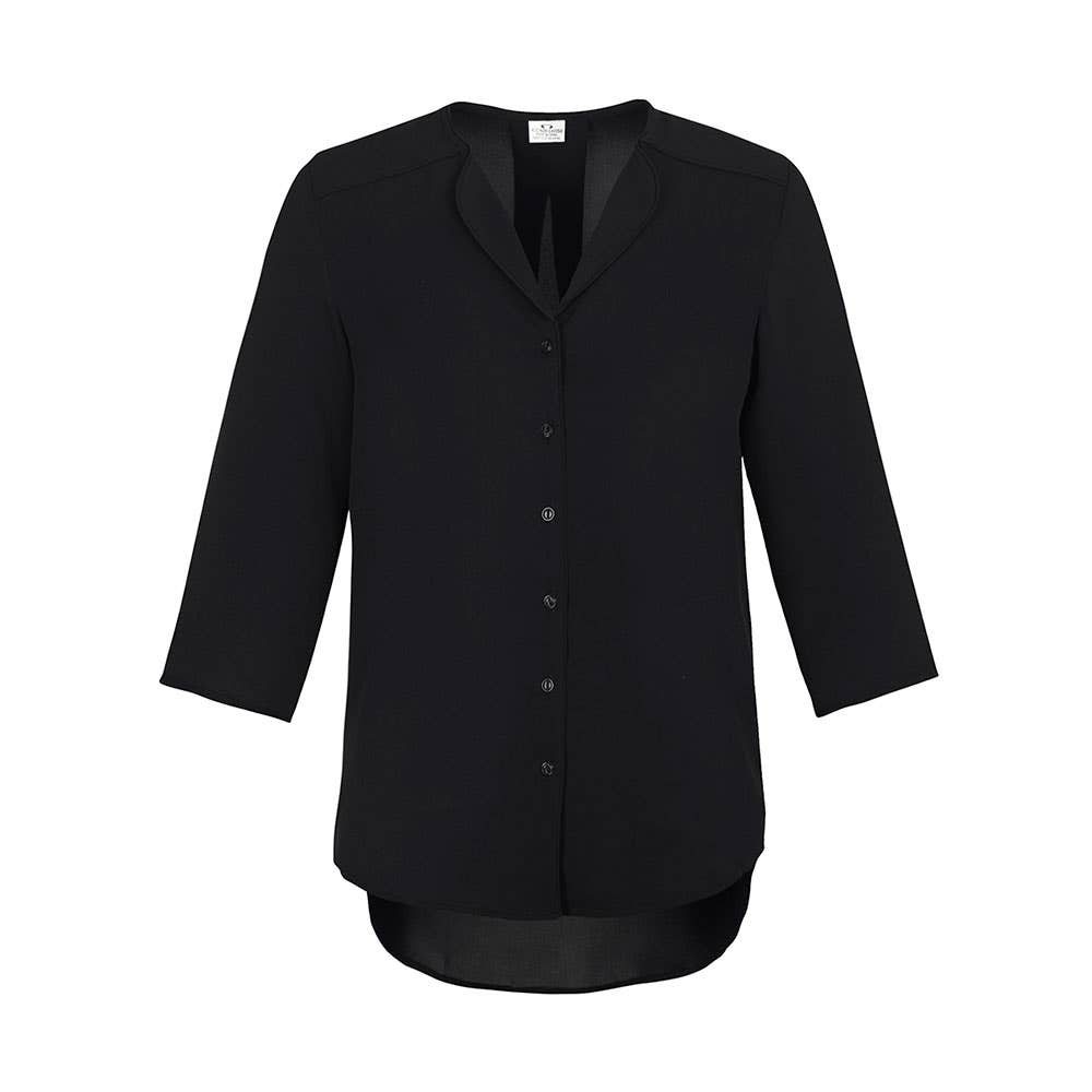 Blouse Ladies Lily Longline Black 12_454402_S015LT-BLK-12