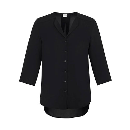 Blouse Ladies Lily Longline Black 12_454402_S015LT-BLK-12