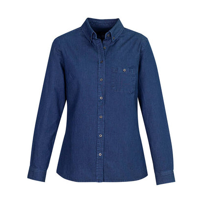 Indie Ladies Long Sleeve Shirt  Dar Blue 8 454241 S017LL-8