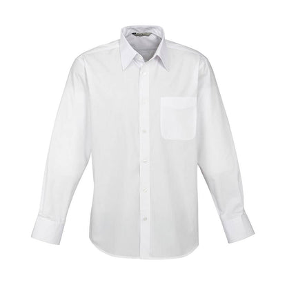 Mens Base L/S Shirt-White-2XL 36018445 S10510-WHT-2XL