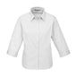 Ladies Base White Size 10 3/4 Sleeve Shirt 65% Polyester 35%cotton_489835_S10521-10-WHITE