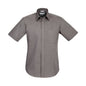 Chevron Mens Short Sleeve Shirt M Graphite 277320 S122MS-GRAPH-M NLA