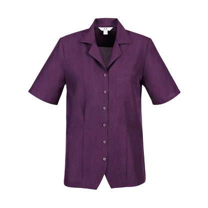 Shirt Overblouse Womens Plain Oasis Grape 10 Biz 480608 S265LS GRAPE 10