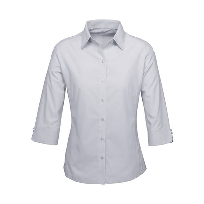 Ambassador Shirt Ladies 3/4 Sil/Gry - 6 36018629 S29521-SLV/GRY-6