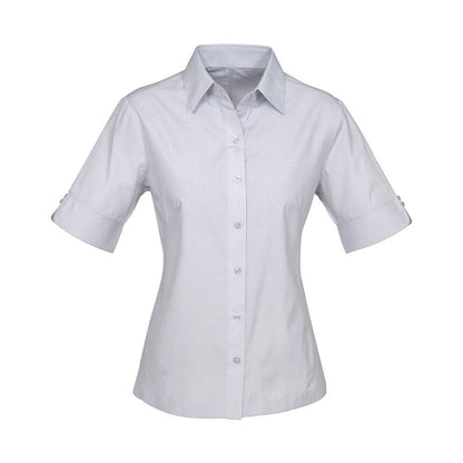 Ambassador Shirt Ladies S/S -Sil/Gry - 10 36018640 S29522-SLV-10