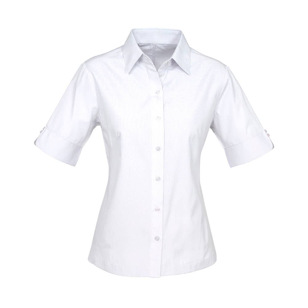 Ambassador Shirt Ladies S/S - White - 18 503184 S29522-WHT-18