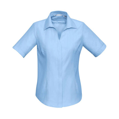 Preston Shirt Ladies S/S Blue - 12 36018682 S312LS-BLU-12