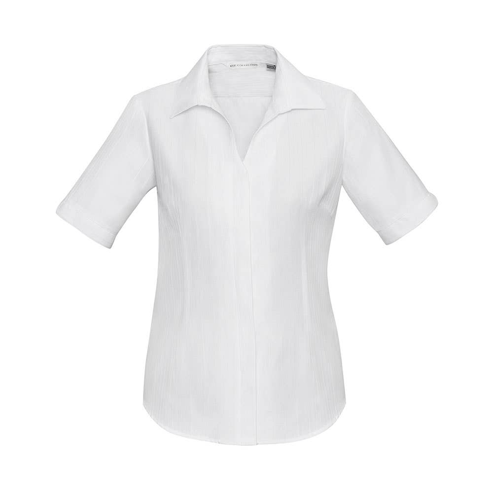 Ladies S/S  Preston Shirt White Size 12 S312LS 413436 S312LS-WHT-12
