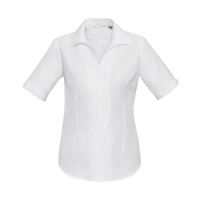 Ladies S/S  Preston Shirt White Size 12 S312LS 413436 S312LS-WHT-12