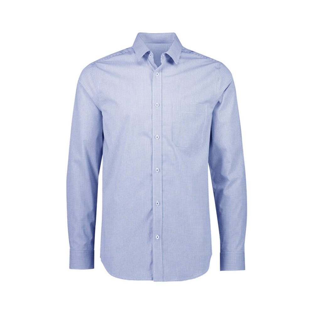 Mens Bristol Classic L/S Shirt - White/Navy - 2XL 578837 S338ML/WHT-NVY/2XL