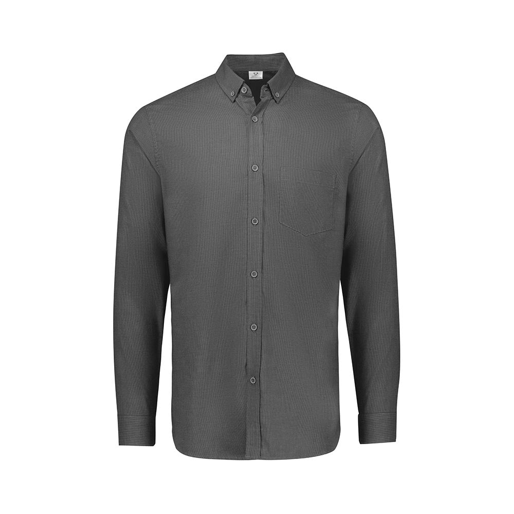 Mens Soul Long Sleeve Shirt Grey Large_604463_S421ML-GRY-L