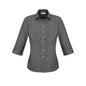 Shirt Womens 3/4 Sleeve Poly Cotton Rich Ellison Black 10 Biz 446368 S716LT-BLK-10