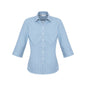 Shirt 3/4 Poly Cotton Womens Ellison Blue  14 S716LT-BLU-14 40023037 S716LT-BLU-14