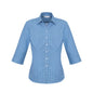 Shirt Womens 3/4 Sleeve Poly Cotton Rich Ellison French Blue 24 Biz 432105 S716LT-FRNBLU-24