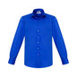 Shirt L/S Cotton Poly Elastane Monaco Electric Blue 2XL Biz BAE Logo 50106150 BAE S770ML-E/BLU-2XL