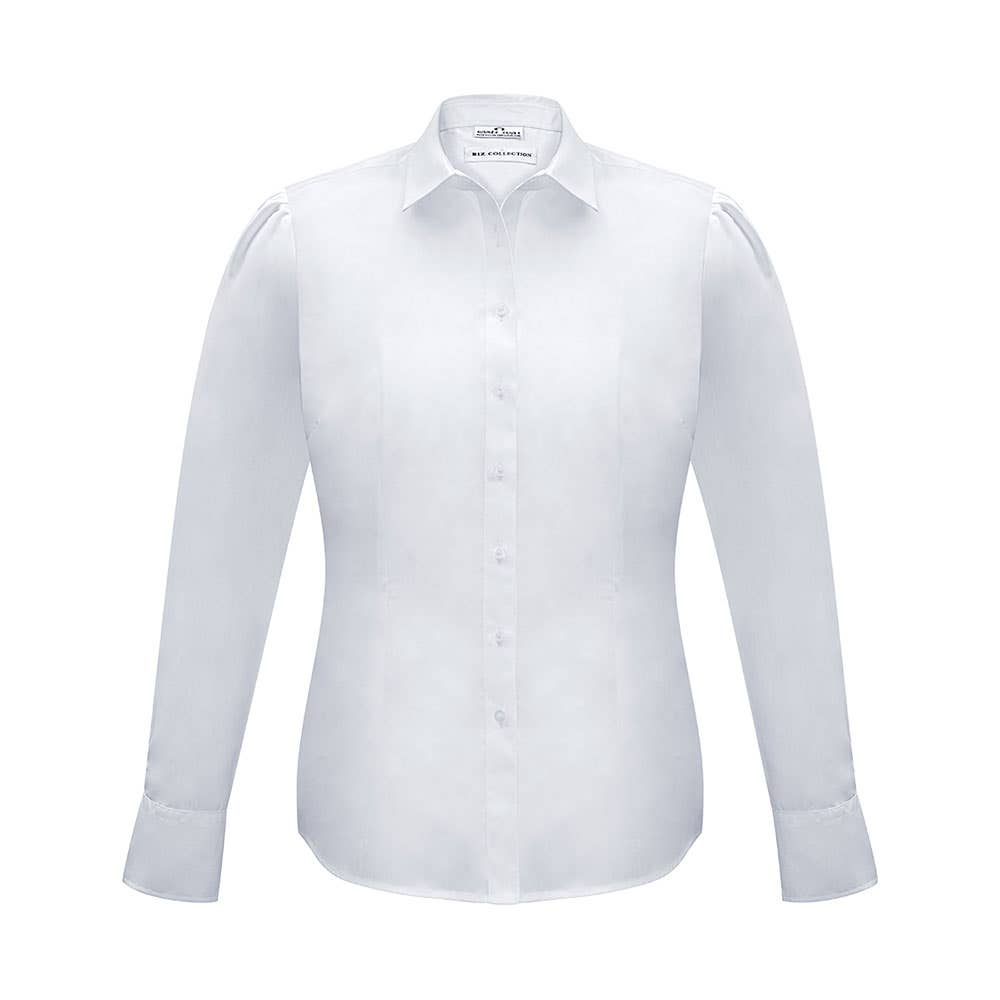 Ladies Euro Long Sleeve Shirt White S812LI Size 14 536402 S812LL W 14