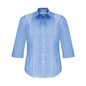 Ladies Euro 3/4 Sleeve Shirt-Blue-10 36021171 S812LT-BLU-10