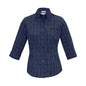 Ladies Harper 3/4 Sl. Shirt Ink/Silver Size 10 597290 S820LT-INK/SIL-10