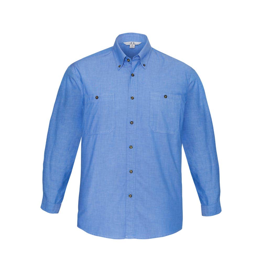SH112 Long Sleeve Wrinkle-Free Chambray Shirt BIZSH112