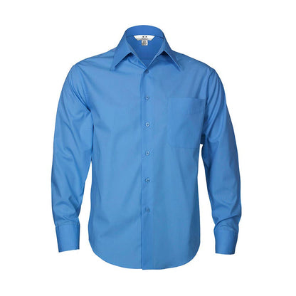 Shirt L/S Poly Cotton Poplin Metro Mid Blue 2XL Biz_60034472_SH714-MIDBLU-2XL