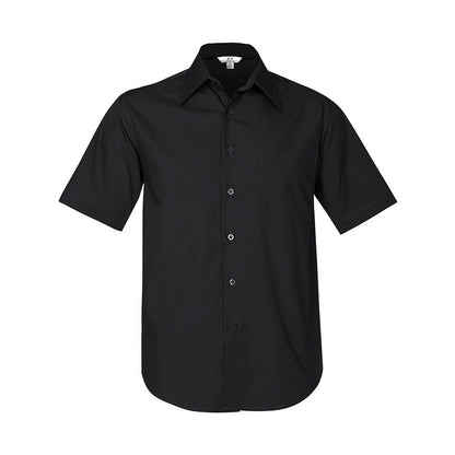 Mens Metro Short Sleeve Shirt Black Small 538412 SH715-BLK-S