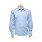 Shirt L/S Poly Cotton Micro Check Sky 2XL Biz_284444_SH816-SKY-2XL