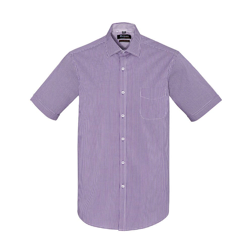 Mens Newport S/S Shirt - 2XL 36015319 42522-PUR-2XL
