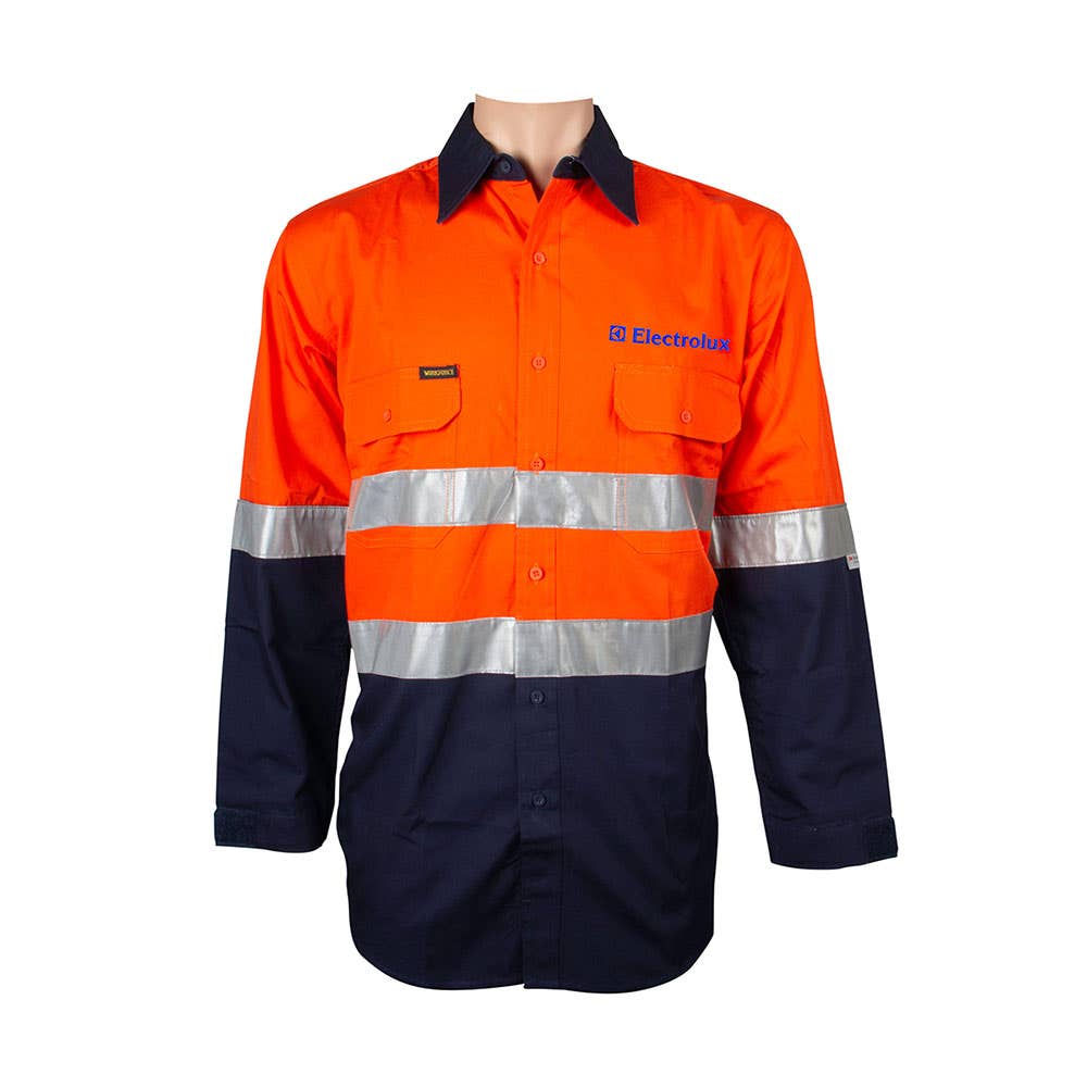 Electrolux Stock Shirt C/D Kevlar Sleeve Orange/Navy - 2XL_79090154_ZELE-WF590K-ON-2XL