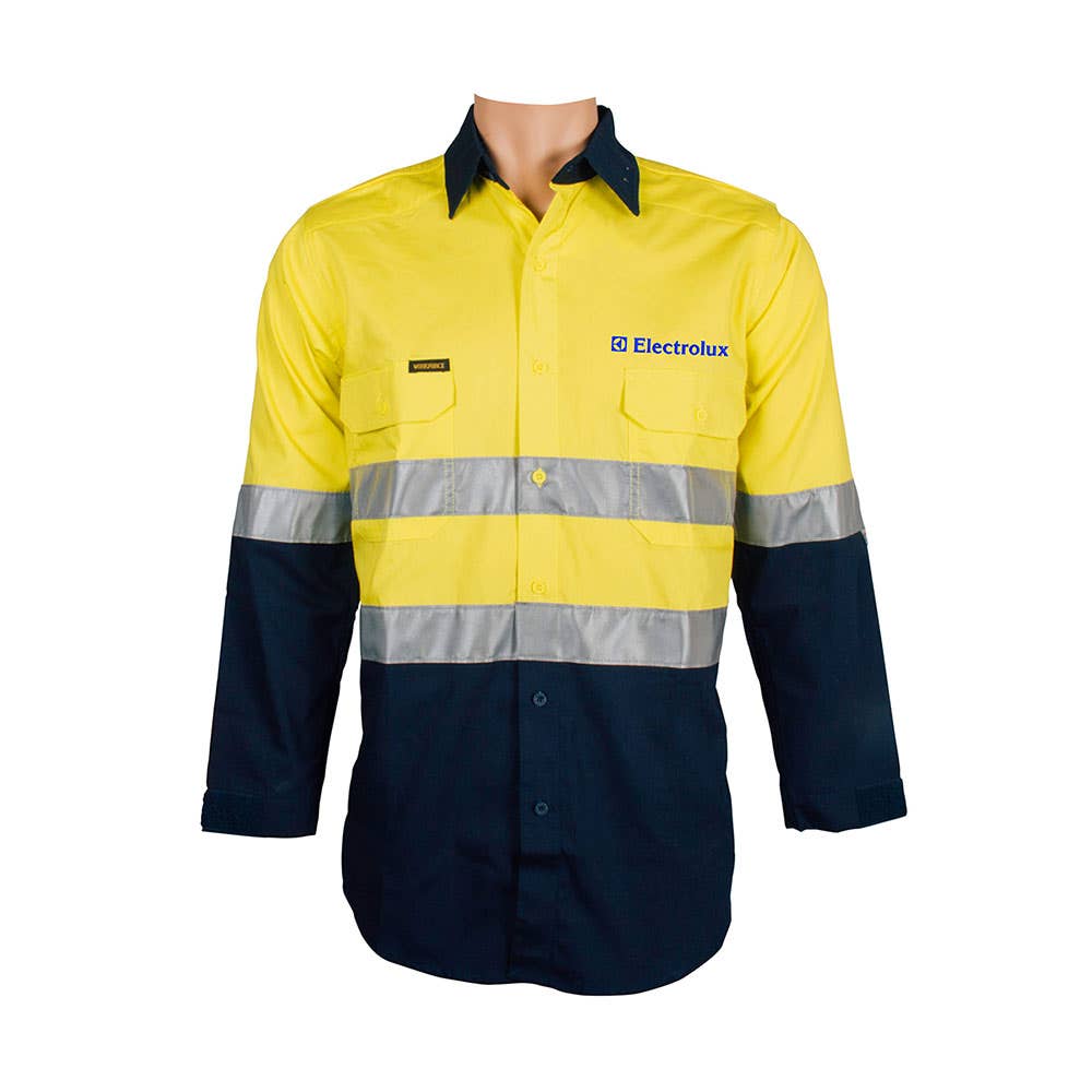 Electrolux Stock Shirt C/D Kevlar Sleeve Yellow/Navy - 4XL_79090148_ZELE-WF590K-YN-4XL