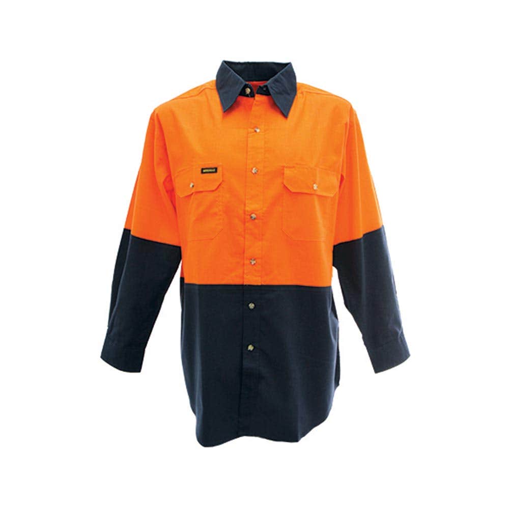 Shirt C/D L/S  L/W Vented-Elecrolux Logo-O/N-M 36006075 WF595L-ON-M