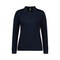 P206LL Action Polo Long Sleeve Womens Shirt Meeka Metals_MEEKP206LL