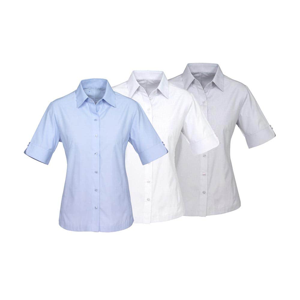 S29522 Ambassador Women's Short Sleeve Corporate Shirt BIZS29522