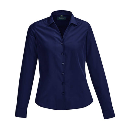 Shirt Womens Long Sleeve Solanda Plain 40410 Biz Corporates BIZ40410